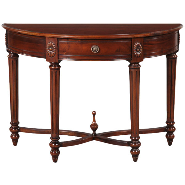 Prestington Relling Half Moon Console Table Wayfair.co.uk